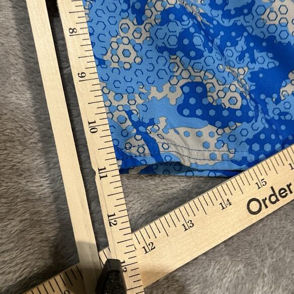 Pelagic Hydro Lite Board Shorts Mens 38 Blue Camo Fishing Swim Trunks - Picture 8 of 9